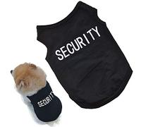 Generisch Camisa de verano para cachorros de sabios, camiseta de algodón, bonito chaleco para perros, ropa para mascotas impresa, 2015, ropa de moda para animales (negro, talla única)