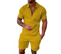 Generisch Camisa estampada ligera para ocasiones especiales: conjunto de moda con corte estacional estilo versátil, amarillo1, XL