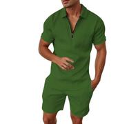 Generisch Camisa estampada ligera para ocasiones especiales: conjunto de moda con corte estacional estilo versátil, verde, 5XL