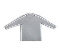 Generisch Camisa post-hombro para hombre, manga larga, frontal abierto con botones de presión laterales, camisa adaptativa para pacientes de quimioterapia en diálisis, gris, XXL