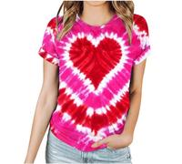 Generisch Camiseta casual de manga corta para mujer, cuello redondo, manga corta, túnica de satén, azul oscuro, XL