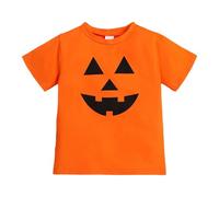 Generisch Camiseta de Halloween para atuendo informal de rendimiento, ropa de juego cómoda para disfraz de vacaciones de temporada, rojo, 5-6 años