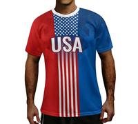 Generisch Camiseta de manga corta para hombre con diseño de países y gráficos deportivos en varios colores, tallas S a XXXXXL para visualización pública, tiempo libre, visita al estadio y fiesta de