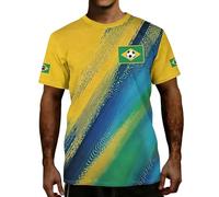 Generisch Camiseta de manga corta para hombre con diseño de países y gráficos deportivos en varios colores, tallas S a XXXXXL para visualización pública, tiempo libre, visita al estadio y fiesta de