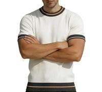 Generisch Camiseta de manga corta para hombre de verano con diseño informal transpirable para el día a día, deportiva, ajustada, gimnasio, culturismo, camiseta funcional, fitness, entrenamiento