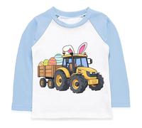 Generisch Camiseta de manga larga para niña con estampado de monstruos y unicornio - Sudadera gráfica con lema «On the Hunt» | Divertida moda casual para niños