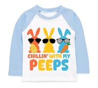 Generisch Camiseta de manga larga para niña con estampado de monstruos y unicornio - Sudadera gráfica con lema «On the Hunt» | Divertida moda casual para niños