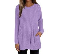 Generisch Camiseta de mujer con cuello en V, holgada, informal y a la moda, camiseta de manga larga, con botones, estampado superior, blusa deportiva, sudadera de manga larga, cuello redondo, manga