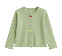 Generisch - Camiseta de punto de invierno, camiseta suave multicolor ligera para un look informal y diario con cuello redondo, verde, 5-6 años
