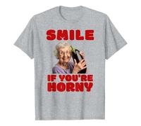 Generisch Camiseta divertida para hombre con estampado de humor llamativo y motivo fotográfico, manga corta, cuello redondo, corte holgado, tejido mixto suave, color rojo vino, gris, S a XXXL para el