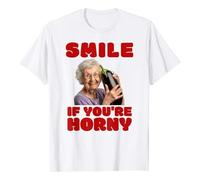 Generisch Camiseta divertida para hombre con estampado de humor llamativo y motivo fotográfico, manga corta, cuello redondo, corte holgado, tejido mixto suave, color rojo vino, gris, S a XXXL para el