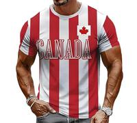 Generisch Camiseta funcional deportiva 2026 con transpirabilidad para entrenamiento, tiempo libre, camiseta con estampado, ajuste holgado, versátil, portátil, utilizable durante todo el año, rojo, XL