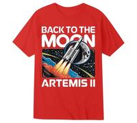 Generisch Camiseta para niña con estampado de artemis 'Back To The Moon' - Camiseta espacial para pequeñas astronautas | Camiseta de algodón con diseño de cohetes