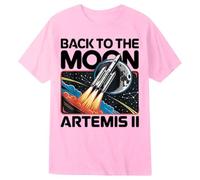 Generisch Camiseta para niña con estampado de artemis 'Back To The Moon' - Camiseta espacial para pequeñas astronautas | Camiseta de algodón con diseño de cohetes