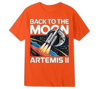 Generisch Camiseta para niña con estampado de artemis 'Back To The Moon' - Camiseta espacial para pequeñas astronautas | Camiseta de algodón con diseño de cohetes