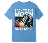 Generisch Camiseta para niña con estampado de artemis 'Back To The Moon' - Camiseta espacial para pequeñas astronautas | Camiseta de algodón con diseño de cohetes