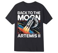 Generisch Camiseta para niña con estampado de artemis 'Back To The Moon' - Camiseta espacial para pequeñas astronautas | Camiseta de algodón con diseño de cohetes