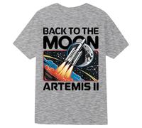 Generisch Camiseta para niña con estampado de artemis 'Back To The Moon' - Camiseta espacial para pequeñas astronautas | Camiseta de algodón con diseño de cohetes