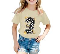 Generisch Camiseta para niños con texto "Best Teacher Ever" en estilo retro - Camiseta gráfica para niñas y niños con letras coloridas | Camiseta divertida como regalo para profesores