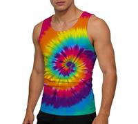 Generisch Camiseta sin mangas para hombre, multicolor, con bandera arcoíris, arco iris, CSD Amor Tolerancia LGBTQ, camiseta de deporte, chaleco Gay Pridemonth LGBT, camiseta de tirantes para playa
