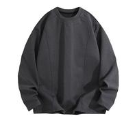 Generisch Camiseta térmica con mangas largas como camiseta interior de invierno con forro cálido, parte superior cómoda para condiciones climáticas frías, gris, L