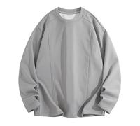 Generisch Camiseta térmica con mangas largas como camiseta interior de invierno con forro cálido, parte superior cómoda para condiciones climáticas frías, Gris claro., XL