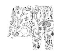 Generisch Camiseta y pantalón de manga larga para niñas, para manualidades, para niños pequeños y niños, Blanco, 4-5 años