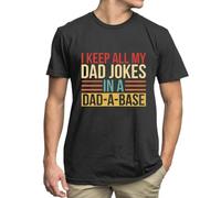 Generisch Camisetas de papá para hombres I behalten alle Witze über Mein Vater in einem Papa-Baseshirt Papa-Shirt für Papa, Negro , XXL