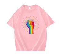 Generisch Camisetas para hombre Arco Iris Camiseta Pride CSD Fiesta Rainbow Camiseta de Verano Tops Pride Month Temed Top Camiseta Deportiva Lgbqt Gay Bandera Arco Iris para Pride Night & Clubbing