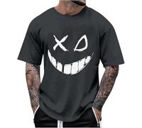 Generisch Camisetas para hombre Oversize T Shirt Men Cool Impreso Tops Tops Manga Corta Camiseta Los Ángeles Camiseta de Algodón Camiseta Deportiva Verano Transpirable Camiseta Deportiva Basic Tops