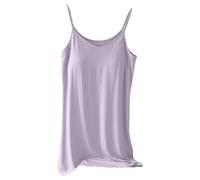 Generisch Camisón para mujer sexy sin mangas - Camiseta de dormir de manga corta de algodón con cuello en V, ropa de dormir de verano para mujer, vestido de verano, cómodo vestido de ocio