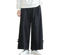 Generisch Camp - Pantalones de senderismo para hombre, impermeables, térmicos, transpirables, forro polar, resistentes al viento, pantalones de invierno con 5 bolsillos para utilidades, Negro , XXL