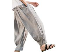 Generisch Camp - Pantalones de senderismo para hombre, impermeables, térmicos, transpirables, forro polar, resistentes al viento, pantalones de invierno con 5 bolsillos para utilidades, gris, XXL