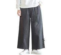 Generisch Camp - Pantalones de senderismo para hombre, impermeables, térmicos, transpirables, forro polar, resistentes al viento, pantalones de invierno con 5 bolsillos para utilidades, gris, XXL
