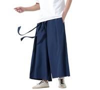 Generisch Camp - Pantalones de senderismo para hombre, impermeables, térmicos, transpirables, forro polar, resistentes al viento, pantalones de invierno con 5 bolsillos para utilidades, marine, XXL