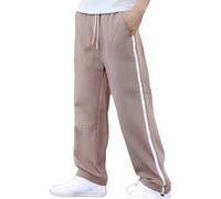 Generisch Camp - Pantalones de senderismo para hombre, impermeables, térmicos, transpirables, forro polar, resistentes al viento, pantalones de invierno con 5 bolsillos para utilidades, Rosa., XXL