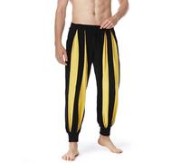 Generisch Camp - Pantalones de senderismo para hombre, impermeables, térmicos, transpirables, forro polar, resistentes al viento, pantalones de invierno con 5 bolsillos para utilidades, amarillo, XXL