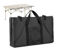 Generisch Camp Table Storage Bag, Dining Table Organizer with large Space, Multi-Purpose Picnic Container, Protective Cover for Beach, Hiking, BBQ, Durable Oxford Cloth (61 x 12,5 x 36 cm)