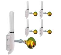 Generisch Campanas de caña de pescar electrónicas LED, 5 piezas de pesca nocturna, juego de pesca nocturna con clip, para carpa, bagre, pescador, así como para la pesca en lago, río, estanque, surf y