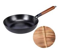 Generisch Camping Frying Pan - Skillet antiadherente para cocina | Hierro con diseño, tamaño de 28 cm, cookware ligero, herramienta de gran capacidad para picnics al aire libre, barbacoa en casa e