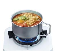 Generisch Camping Pot, Folding Soup Cooking Boiler, Kitchen Gear for Hiking RV Picnic Backpacking Outdoor Travel, Professional Culinary Maintenance Supply, Lightweight Portable Heat Transfer Tool