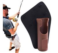 Generisch Cañas de pescar con soporte para caderas, soporte para cañas de pescar para correas de pesca, soporte deslizante portátil para pesca de vadeo y exterior