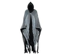 Generisch Capa con capucha para adultos - Capa espeluznante con capucha unisex para adultos, disfraz de Halloween, cosplay, para juegos de rol, , espectáculo, casa embrujada