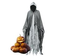 Generisch Capa de Halloween - Unisex adulto espeluznante capa con capucha - disfraz para actuaciones escénicas juego de rol y casa embrujada