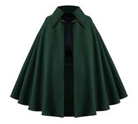 Generisch Capa medieval para hombre con capucha, vestido gótico de talla grande, Halloween, cosplay, gótico, de una pieza, traje de trinchera, capa para adultos, disfraz de bruja renacentista