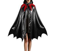 Generisch Cape élégante Pour Adulte, idéale Pour Halloween, le Cosplay Les Soirées Masquées Mystérieuses., Negro , Tallaúnica