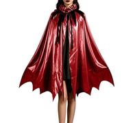 Generisch Cape élégante Pour Adulte, idéale Pour Halloween, le Cosplay Les Soirées Masquées Mystérieuses., rojo, Tallaúnica