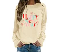Generisch Capítulo 365 Suéter de mujer 2024 Nueva sudadera sin capucha Sustituto Blusas de ocio suaves, beige, M