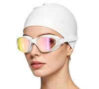 Generisch cappello da bagno e occhialini| Protezione UV HD Visione Ampia Antiappannamento, Occhiali Nuoto Adulti - per Snorkeling Esplorazione Giochi in Piscina Acque Libere