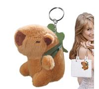 Generisch Capybara Key Chain - Plush Toy Keyring Pendant, Cute Soft Capybara Stuffed Charm | Backpack Handbag Accessory for Kids Teens Adults Daily Carry Fun Gift, b, Siehe Beschreibung